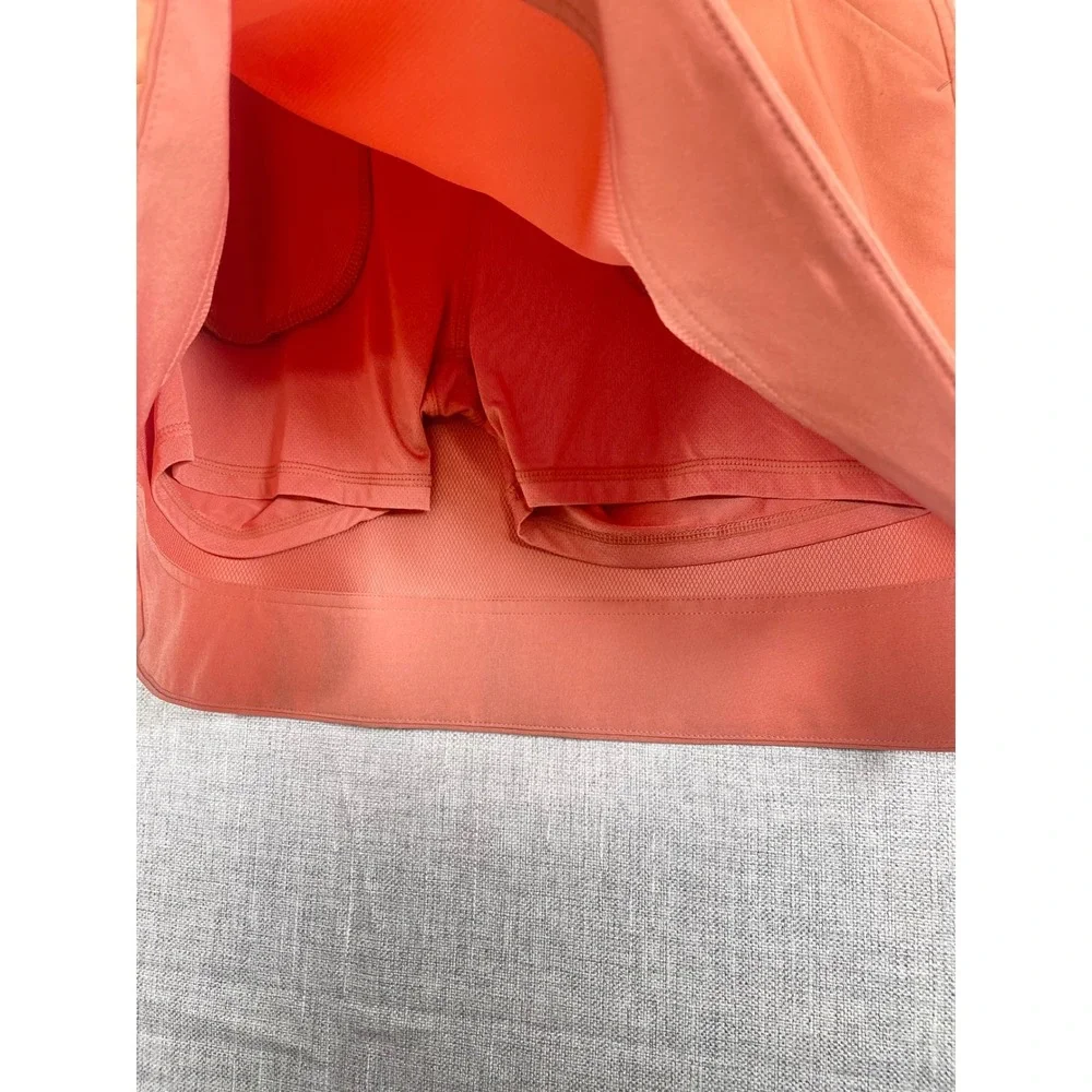 32 Degrees Cool Women‎ Orange Athletic Skort with Inner Shorts Size S